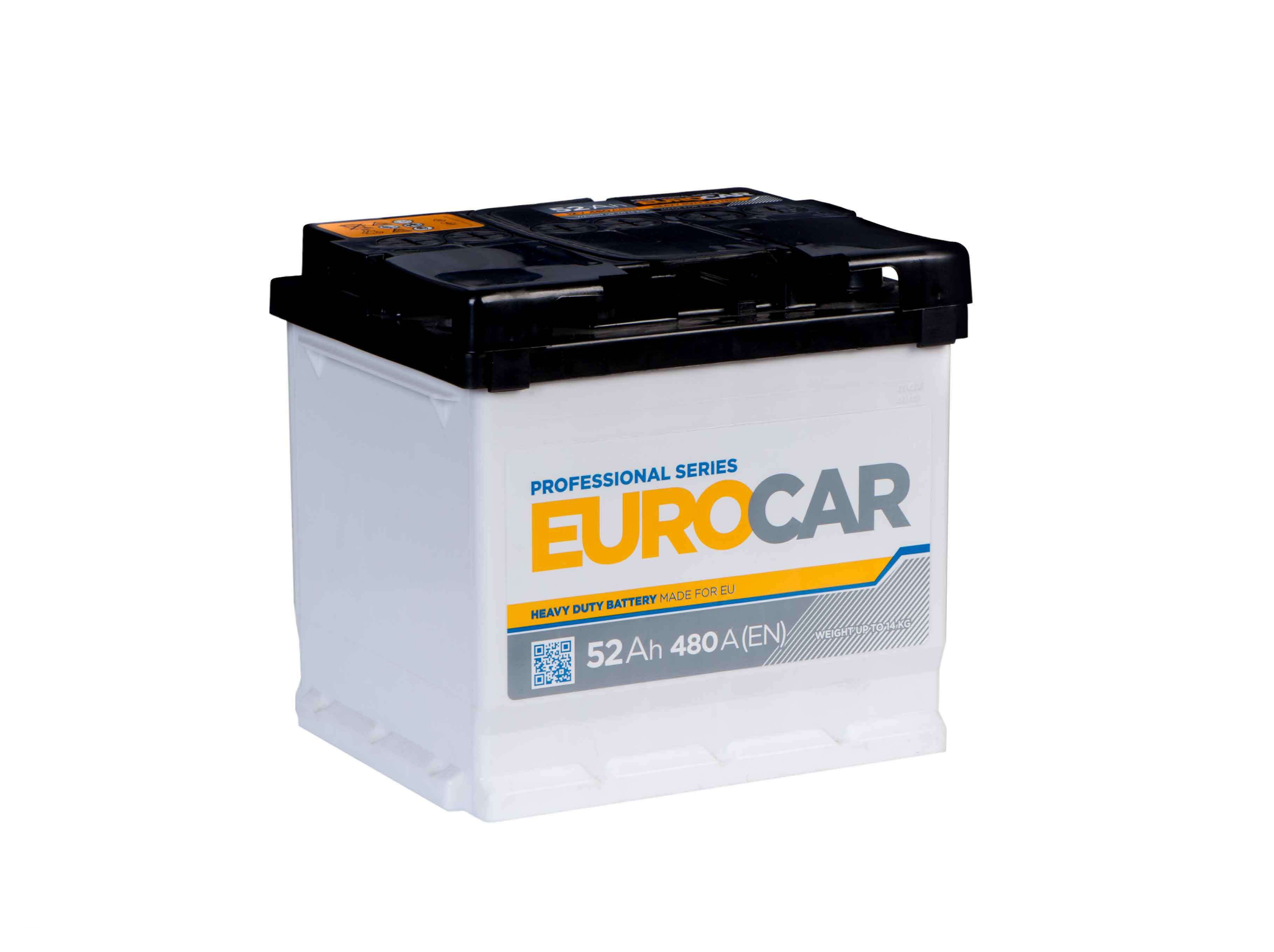 Акумулятор EUROCAR 6CТ-52АЗ L